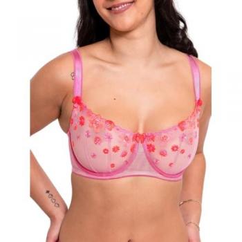 Curvy Kate Strawberry Crush Balcony Non Padded Embroidered Bra