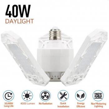 Foco industrial 360° con triple pliegue y E27