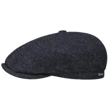 Stetson Brooklin Men's Black-Blue Herringbone Cap
