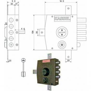 Serratura Sic.Quintuplice Dx Dm 1551 Kassel