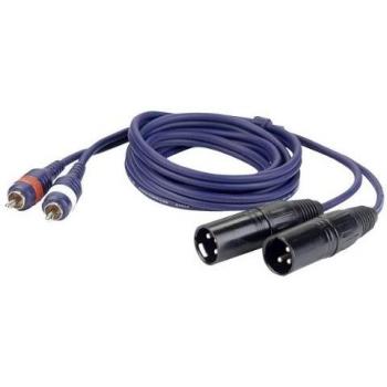 DAP FL27 RCA verlengkabel 2x Male naar 2x Female 1,5 m