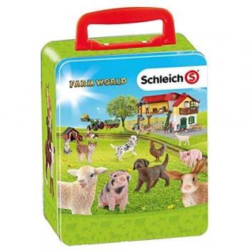 Maletín Theo Klein para 18 Animales Bebé Schleich