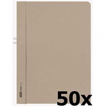 Elba Klemmhefter A4, Smart Line, ohne Vorderdeckel, grau, 50 Stück