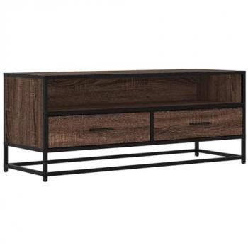 Bedroom Entertainment Center – Brown Oak, 100×34.5×40 cm