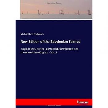 New Edition of the Babylonian Talmud: original text, edited, corrected, formulated and translated into English