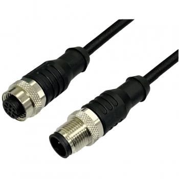 BKL Electronic 2702040 Prolunga attuatore sensore M12 Spina dritta su boccola dritta 2 m