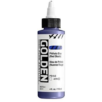 Flacon 119 ml Encre Acrylique GOLDEN Bleu Phthalo