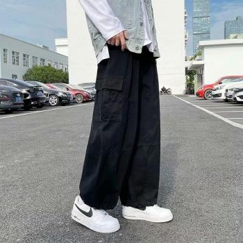 Men's Retro Wide-leg Cargo Pants