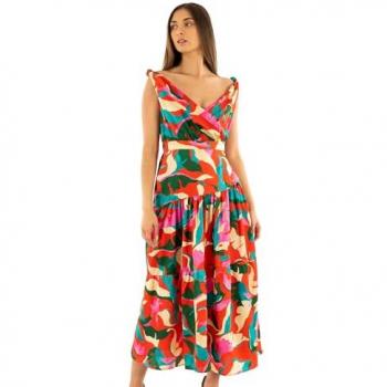 Robe longue femme Morgan imprimé vibrant 38