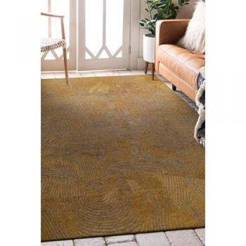 Beneffito Gemusterter Teppich Tabasco Gold 80 cm x 150 cm