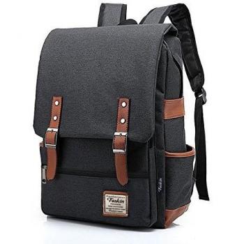 Sac à dos PC portable pour loisirs, affaires et scolaire, noir