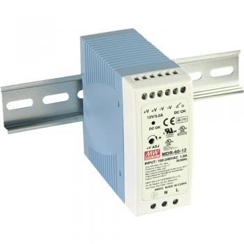 Sorgente di alimentazione 48 V DC 60 W – Mean Well MDR‑60‑48