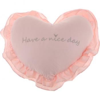 Coussinet Lavable en Coton 40×45 cm, Forme de Cœur