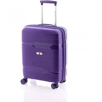 Gladiator Handgepäck Polypropylen 50 cm mit 4 Rollen und Reißverschluss, Violett