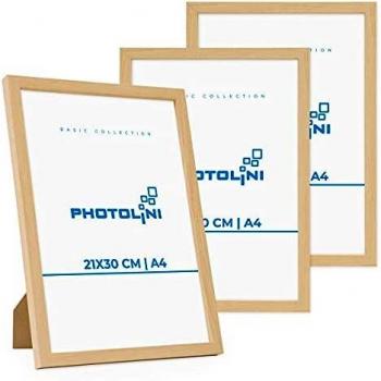 PHOTOLINI 3er Set Portraitrahmen 21x30 cm