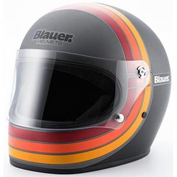 Casco Integrale Blauer 80s Titanio Opaco L