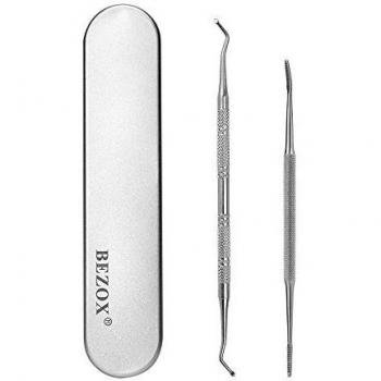 BEZOX Profi‑Feile für eingewachsene Nägel (13,4 cm) und Hebel (16,5 cm)