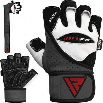 Proteção Manual RDX L1 – Couro Pequeno, Colorido Branco