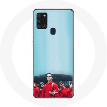 Samsung Galaxy A21S Case La Casa de Papel Berlin Rio Tokyo Blue Print