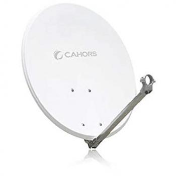 Parabole 65cm aluminium blanche avec LNB Cahors 141201R13
