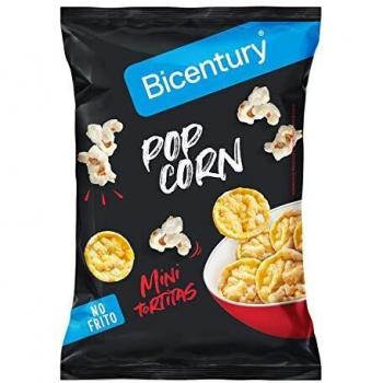 Bicentury mini tortitas pop corn sabor palomitas de maiz