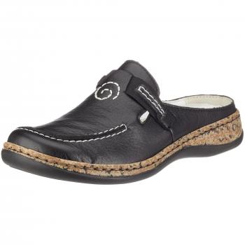 Rieker Clogs 46393-00, Damen, Schwarz
