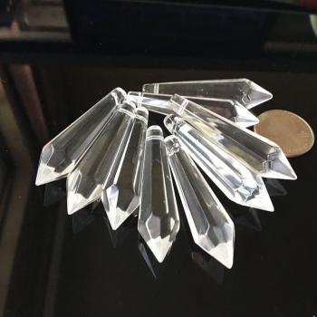Lustre en cristal avec prismes, 5 pièces, 55MM, attrape-soleil
