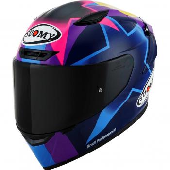 Suomy Track-1 Replica Bastianini 2023 Casco Integral Negro Lila Talla S