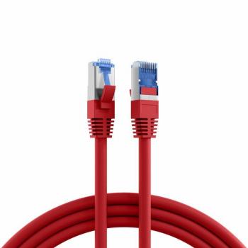 10‑Meter Red Cat‑6A SuperFlex Patch Cable – S/FTP