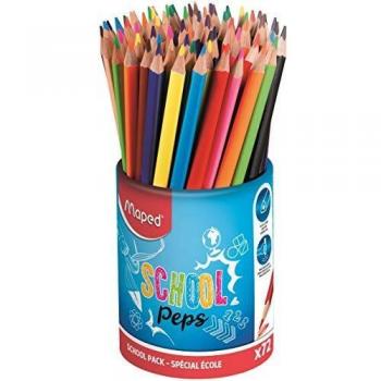 Bote de Lápices de Colores Maped School Peps 72