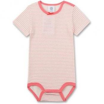 Body a maniche corte beige con pois Sanetta