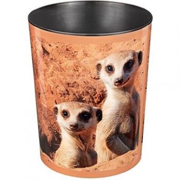 Läufer 26574 Erdmännchen Papierkorb, 13 Liter