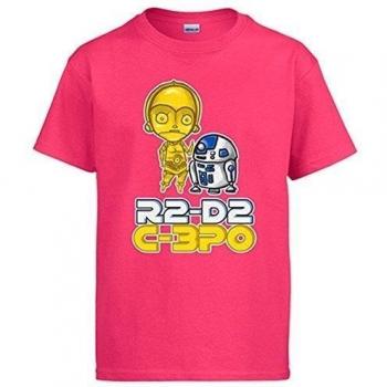 Camiseta Fucsía R2-D2 y C‑2PO Kids Star Wars