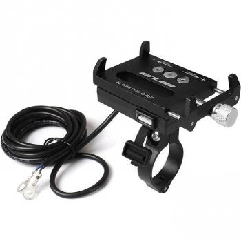 Support de téléphone avec chargeur USB pour vélo et moto