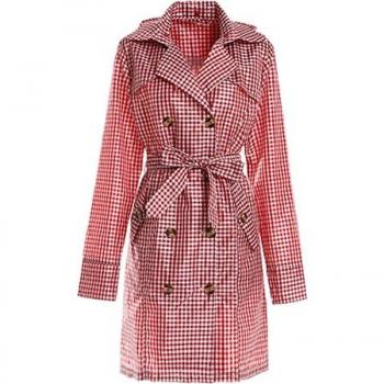 FreeSmily Women's Thin Waterproof Poncho Raincoat