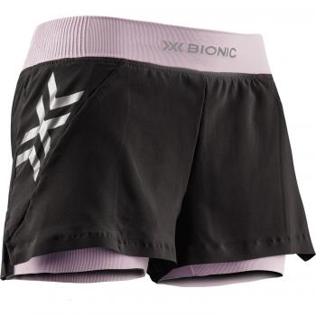 2 in 1 Bionic Twyce Damen Rennshorts Grau