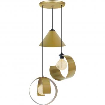 Lámpara de Techo Metal Dorado