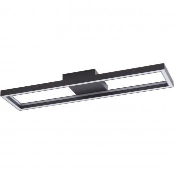 Luz de techo LED Lucande Tjado, 100 cm, negro, RGBW