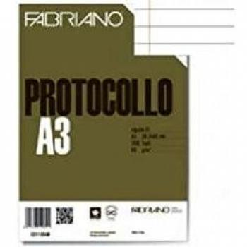 FABRIANO protocollo A4 1 rigo c/margine 200 fg 60 gr