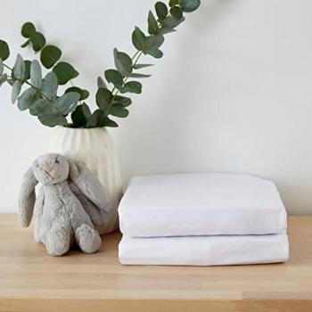 Martex Baby Twin Pack Fitted Sheets for Travel Cot