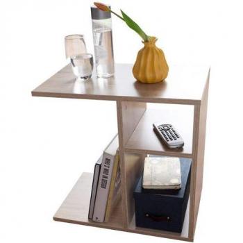 Wohnling Beistelltisch Milo 50x50x30 cm Holz Sonoma Design