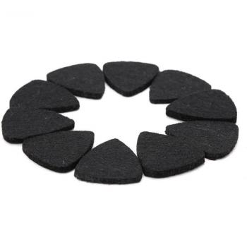 10pcs Portable Wool Felt Plectrums for Ukulele and Bass Guitar