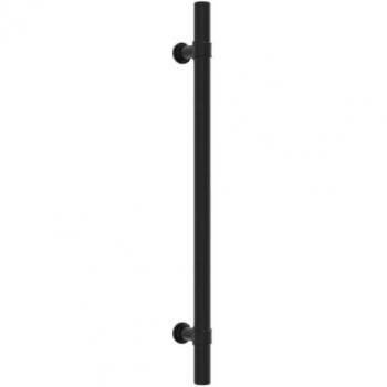 Poignées de tiroir 10 pcs noir 192 mm acier inoxydable