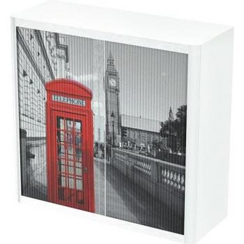 EasyOffice London Rollladenschrank 86x37,5x104cm