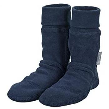 Sterntaler Fleece-Socken mit Umschlag marine