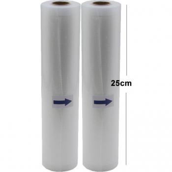 5 Rolls Kitchen Vacuum Food Storage Bags 25cm x 500cm
