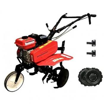 Manuelle Sakawa Motobineuse 7CV 3V avec roues et axes fixes