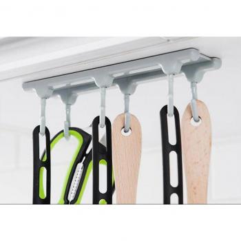 Over Door Clothes and Towel Hook Rack