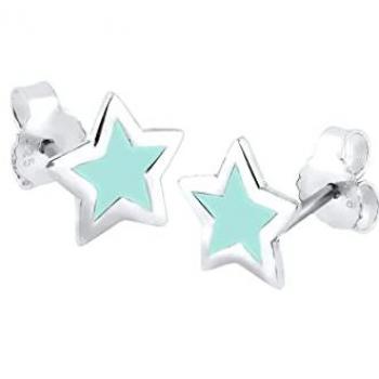 Elli 925 Silber Stern Ohrringe Damen Filigran Astro Trend 1 ct