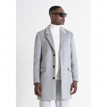 Abrigo «Russel» de Lana Negra Slim Fit